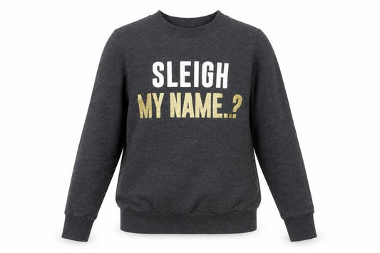 Front view of Avenue women’s grey cotton pullover sweatshirt, size S, - christmas