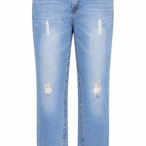 Lottie Womens Blue  Cotton Straight Jeans Size 12 L26.5 in Regular Button