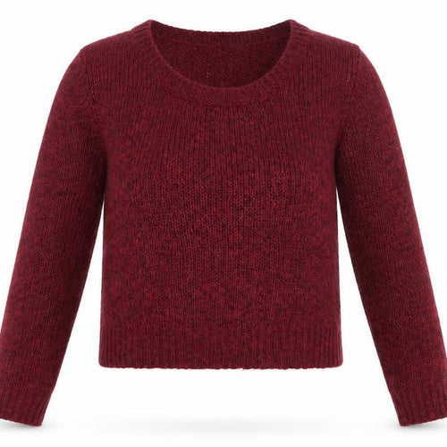 Divided by H&M Womens Red Round Neck  Acrylic Pullover Jumper Size 6   - Burgundy