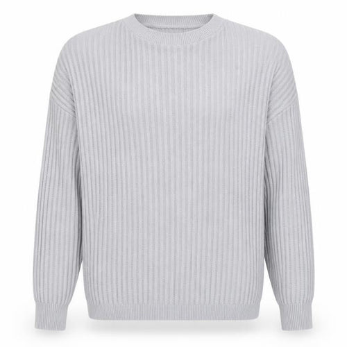 Boohoo Womens Grey Crew Neck  Acrylic Pullover Jumper Size M