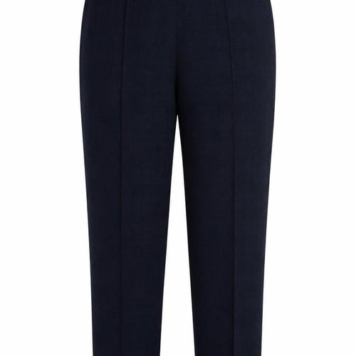 Marks and Spencer Womens Blue Check Polyester Dress Pants Trousers Size 12 L28 in Regular