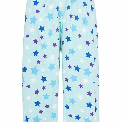 Preworn Womens Blue Geometric Polyester Trousers  Size S L29 in Regular  - Star Pyjama Pants