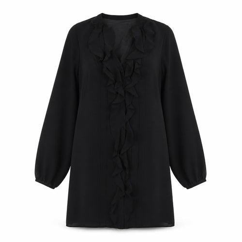 Coast Womens Black  Polyester A-Line  Size 10  Round Neck Button