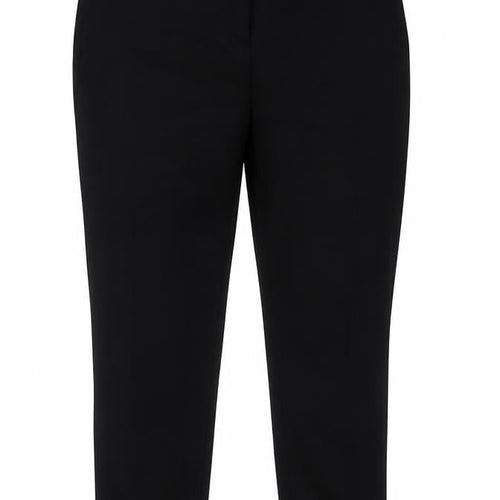 Preworn Womens Black  Polyester Trousers  Size 12 L28 in Regular Hook & Eye