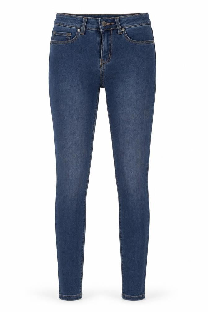 Primark Womens Blue  Cotton Skinny Jeans Size 6 L29 in Regular Button