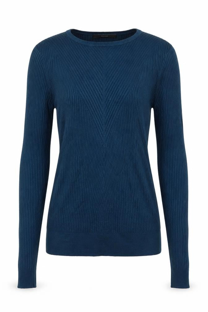 George Womens Blue Round Neck  Viscose Pullover Jumper Size 8
