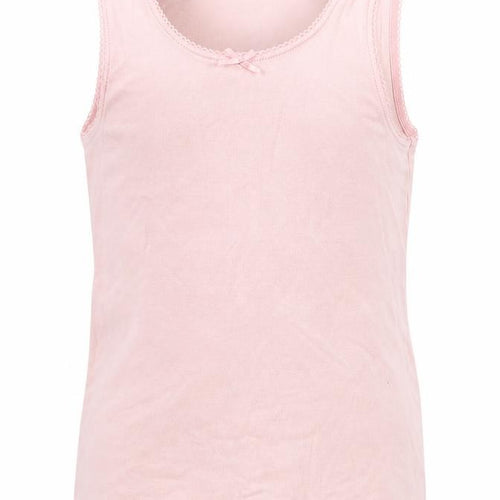 Marks and Spencer Girls Pink  Cotton Basic Tank Size 5-6 Years Round Neck Pullover