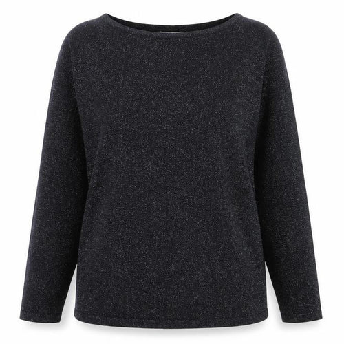 Bonmarché Womens Black Round Neck  Viscose Pullover Jumper Size L