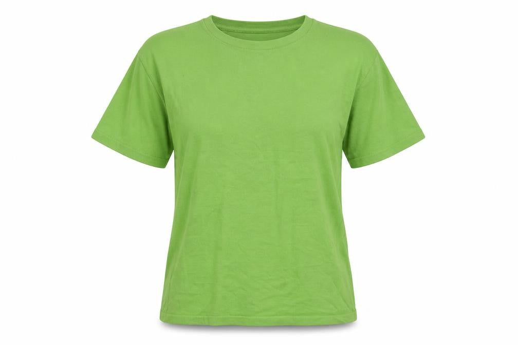 Nordstrom Womens Green  Cotton Basic Blouse Size M Crew Neck