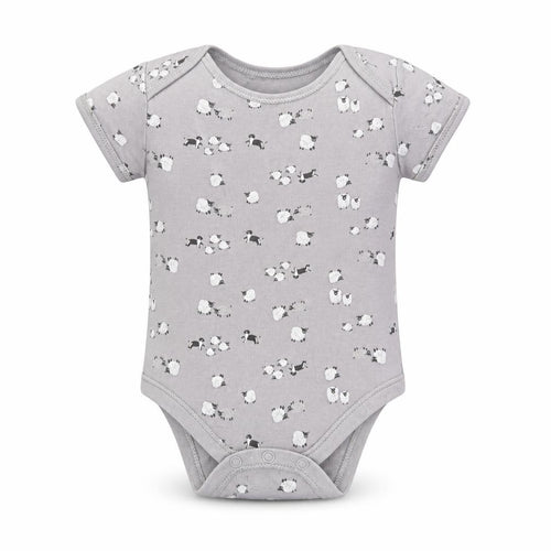 Primark Baby Grey Floral Cotton Romper One-Piece Size 12-18 Months  Snap
