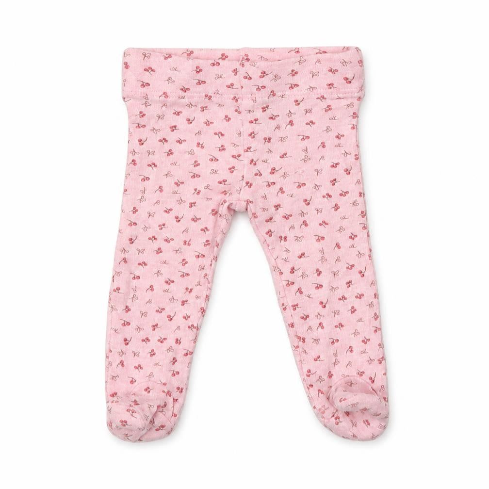F&F Baby Pink Floral Cotton Jogger Trousers Size 0-3 Months   - Tiny Baby