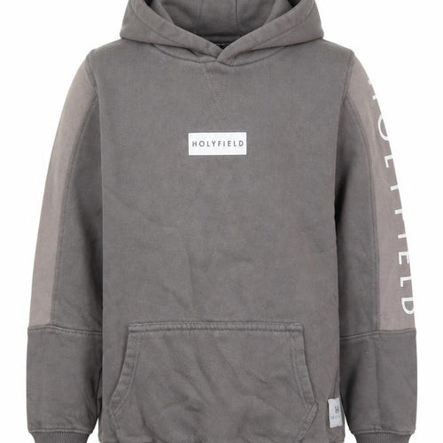 Hollyfield Girls Grey  Cotton Pullover Hoodie Size 10-11 Years  Pullover