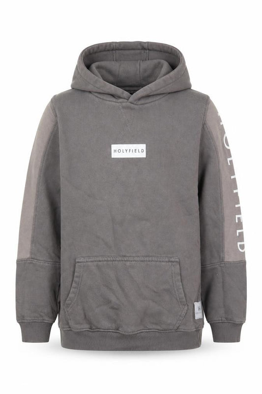 Hollyfield Girls Grey  Cotton Pullover Hoodie Size 10-11 Years  Pullover