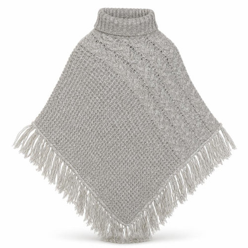 Love Knitwear Womens Grey   Jacket Poncho Size S