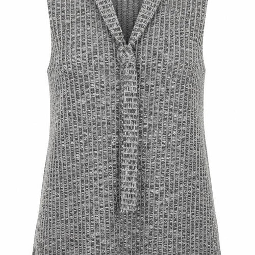 Papaya Womens Grey  Viscose A-Line  Size 12  V-Neck  - Tie Neck