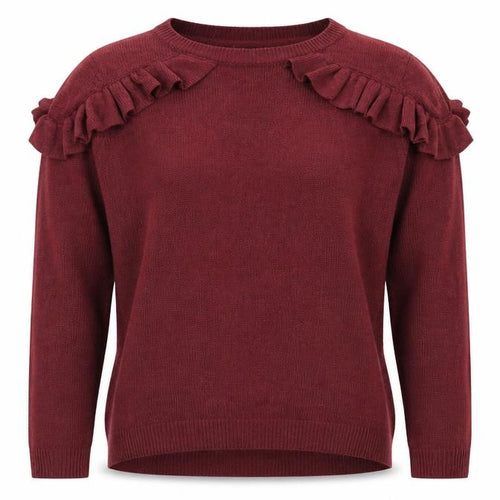 Papaya Womens Purple Crew Neck  Acrylic Pullover Jumper Size M
