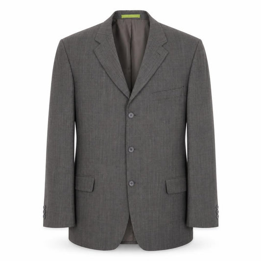 Front view of Burton men’s brown polyester jacket blazer, size 42