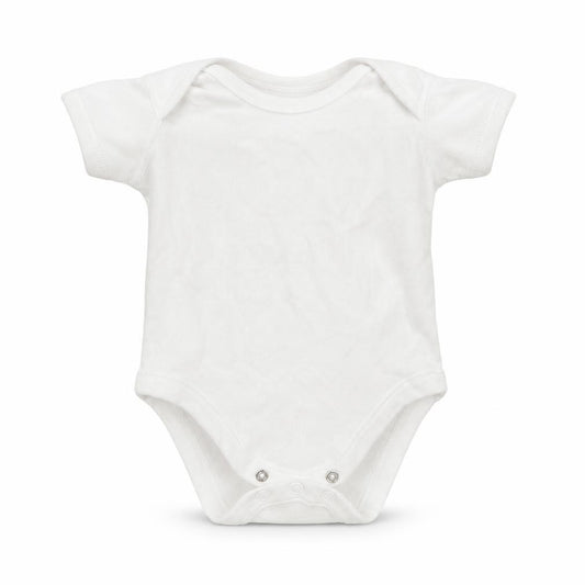 Matalan Baby White  100% Cotton Babygrow One-Piece Size 0-3 Months  Button