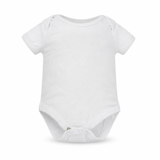 F&F Baby White  100% Cotton Babygrow One-Piece Size 0-3 Months  Button