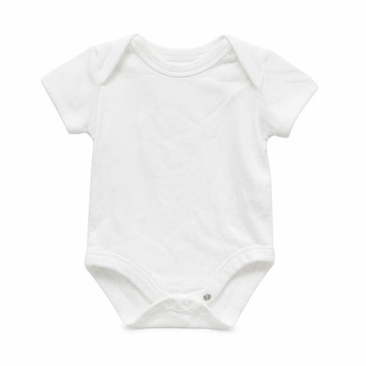 Matalan Baby White  100% Cotton Babygrow One-Piece Size 0-3 Months  Button