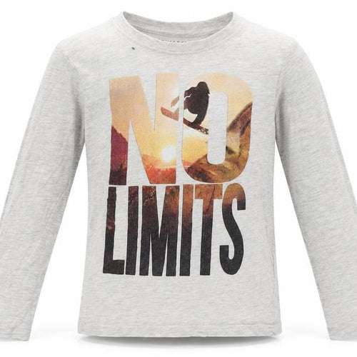 Primark Boys Grey  Cotton Basic T-Shirt Size 4-5 Years Crew Neck  - Skateboard