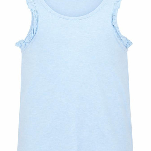 E-vie Angel Girls Blue  Cotton Basic Tank Size 12-18 Months Crew Neck