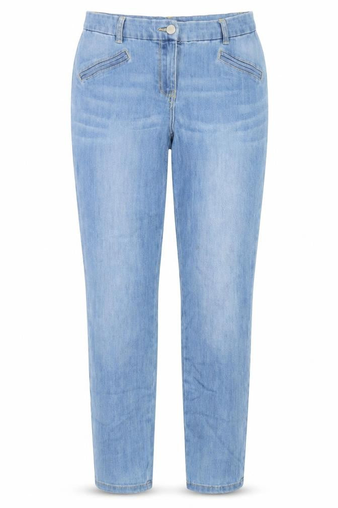 BHS Womens Blue  Cotton Skinny Jeans Size 12 L27 in Regular Button