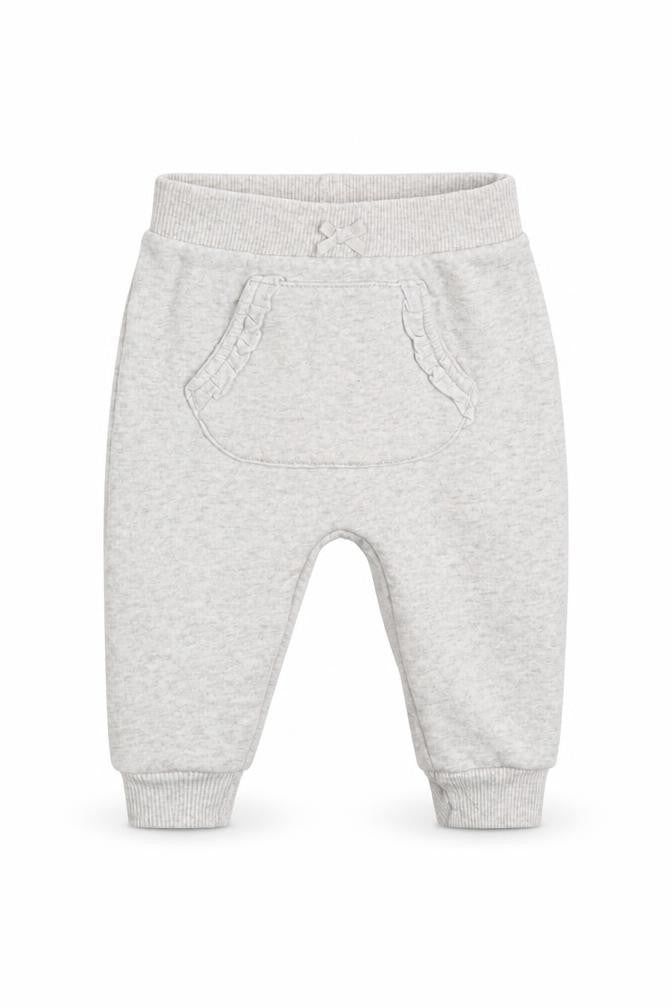 George Girls Grey  Cotton Jogger Trousers Size 3-6 Months  Pullover