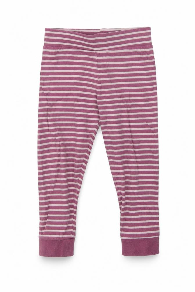 Mothercare Girls Purple Striped Cotton  Pyjama Pants Size 2-3 Years