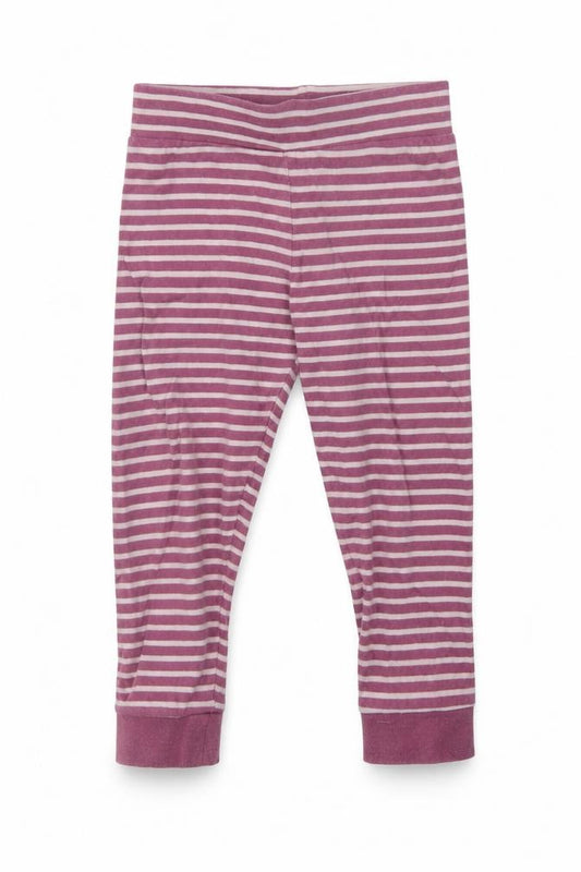 Mothercare Girls Purple Striped Cotton  Pyjama Pants Size 2-3 Years