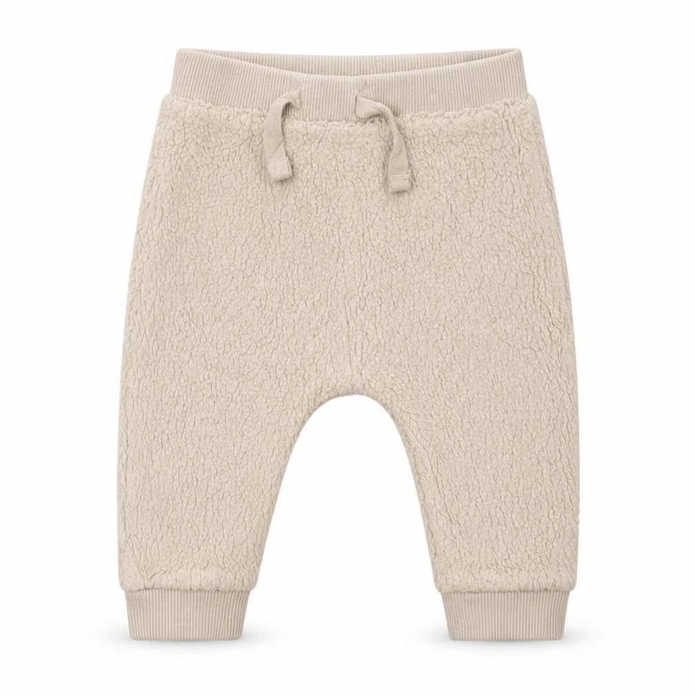 NEXT Baby Beige  Cotton Sweatpants Trousers Size 3-6 Months  Drawstring