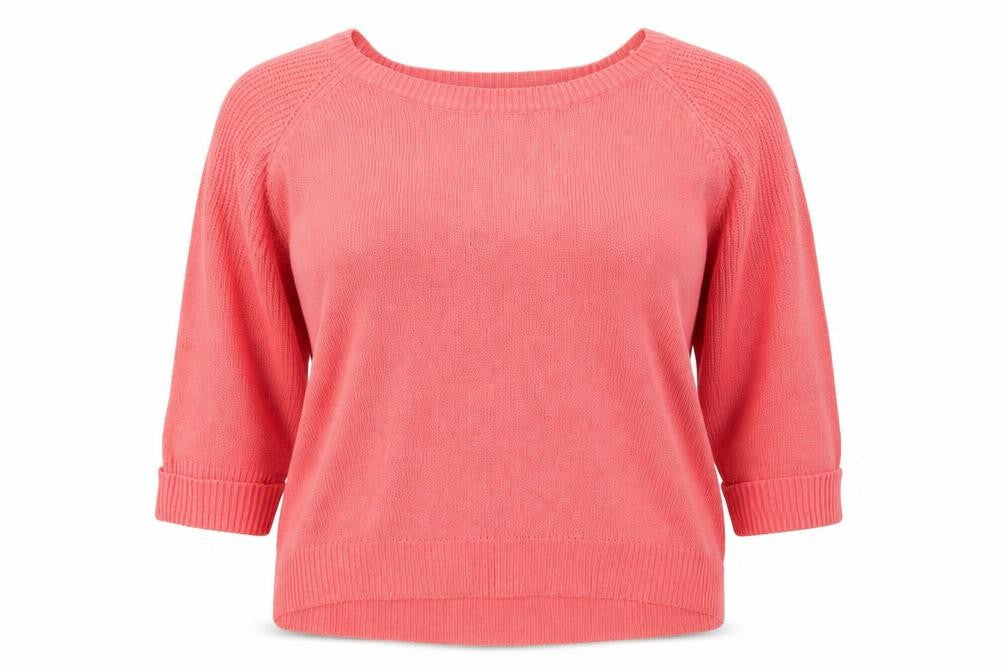 Originals Womens Pink Boat Neck  Acrylic Pullover Jumper Size XL