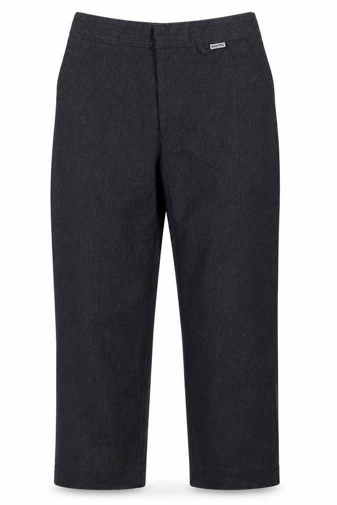 whites Boys Grey  Polyester Capri Trousers Size 6 Years  Regular Hook & Eye - School Wear