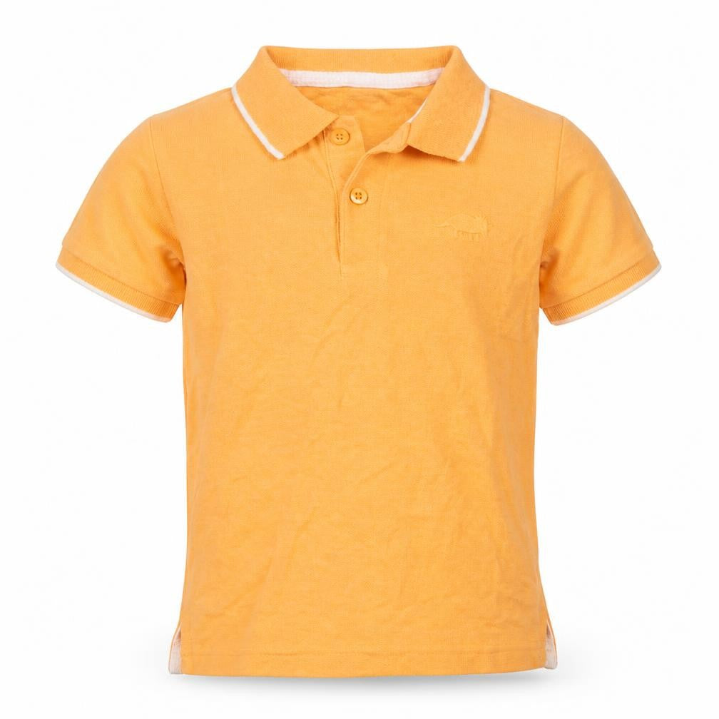 Dunnes Boys Orange  Polyester Basic Polo Size 2-3 Years Collared Pullover