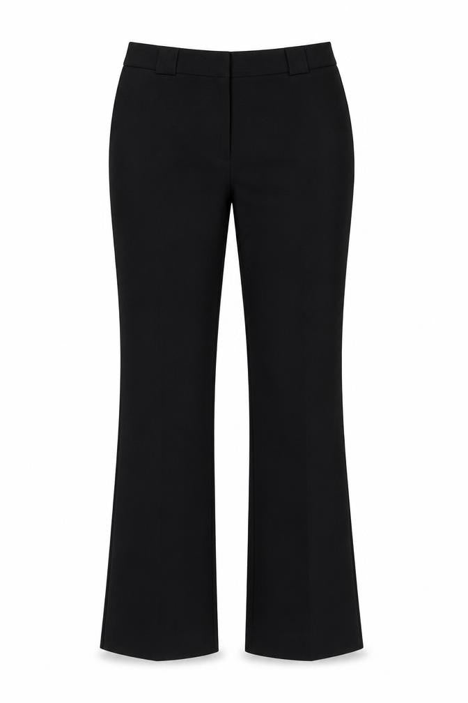 Marks and Spencer Womens Black  Polyester Trousers  Size 8 L29 in Regular Hook & Eye