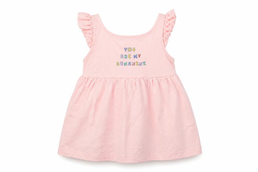 George Girls Pink  Cotton A-Line  Size 18-24 Months  Square Neck Pullover