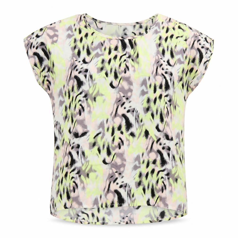 Vero Moda Womens Multicoloured  Viscose Basic Blouse Size S Round Neck