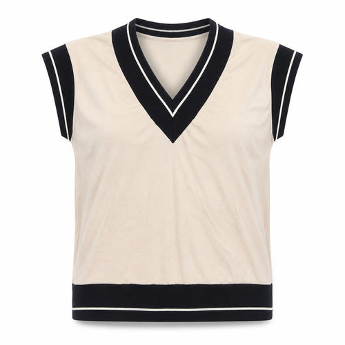 Gallery Womens Beige  Viscose Basic Tank Size XS Crew Neck - T Shirt Underlayer