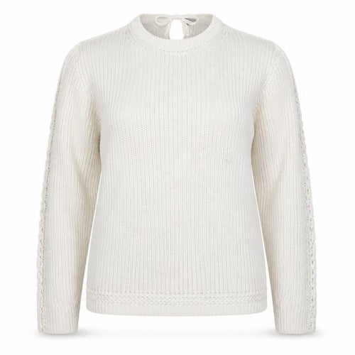 Marks and Spencer Womens White Round Neck  Cotton Pullover Jumper Size XL