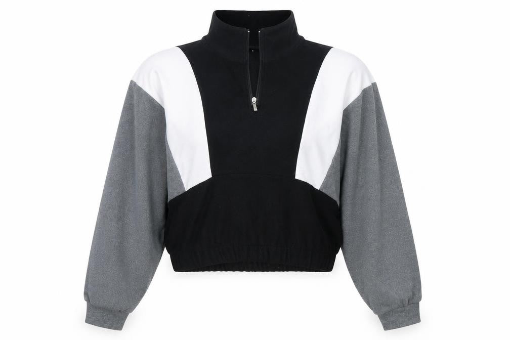 SHEIN Womens Multicoloured  Polyester Pullover Sweatshirt Size XL  Pullover - Cropped