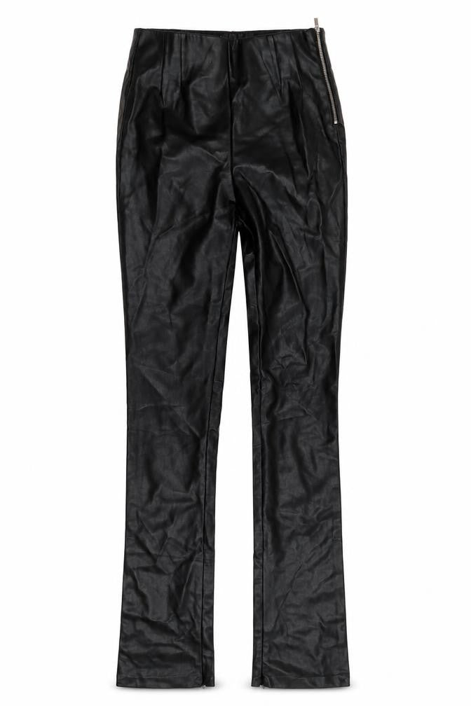Zara Womens Black  Acrylic Trousers  Size 24 in  Regular Zip