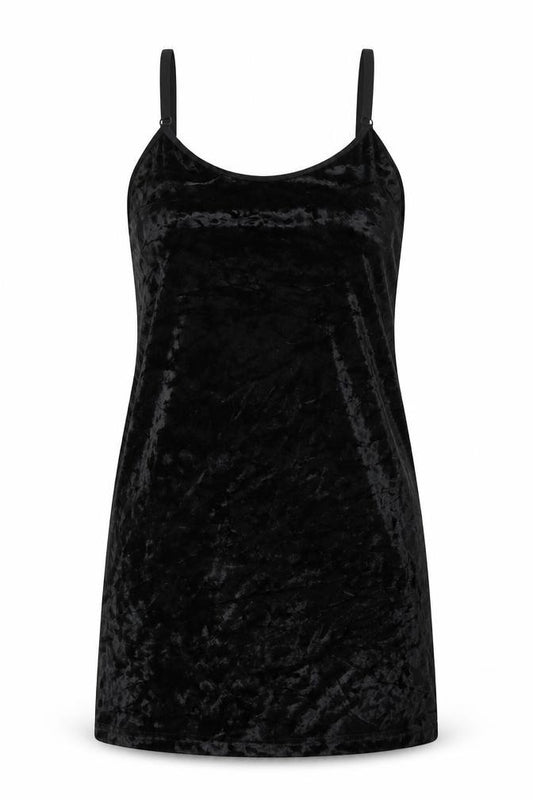 Front view of Topshop women’s black polyester bodycon, size UK 8, round neck pullover