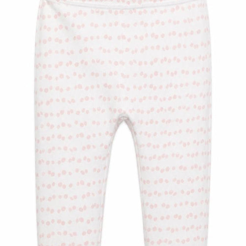 George Girls White Polka Dot Cotton Sweatpants Trousers Size 6-9 Months   - Pink Polka Dot