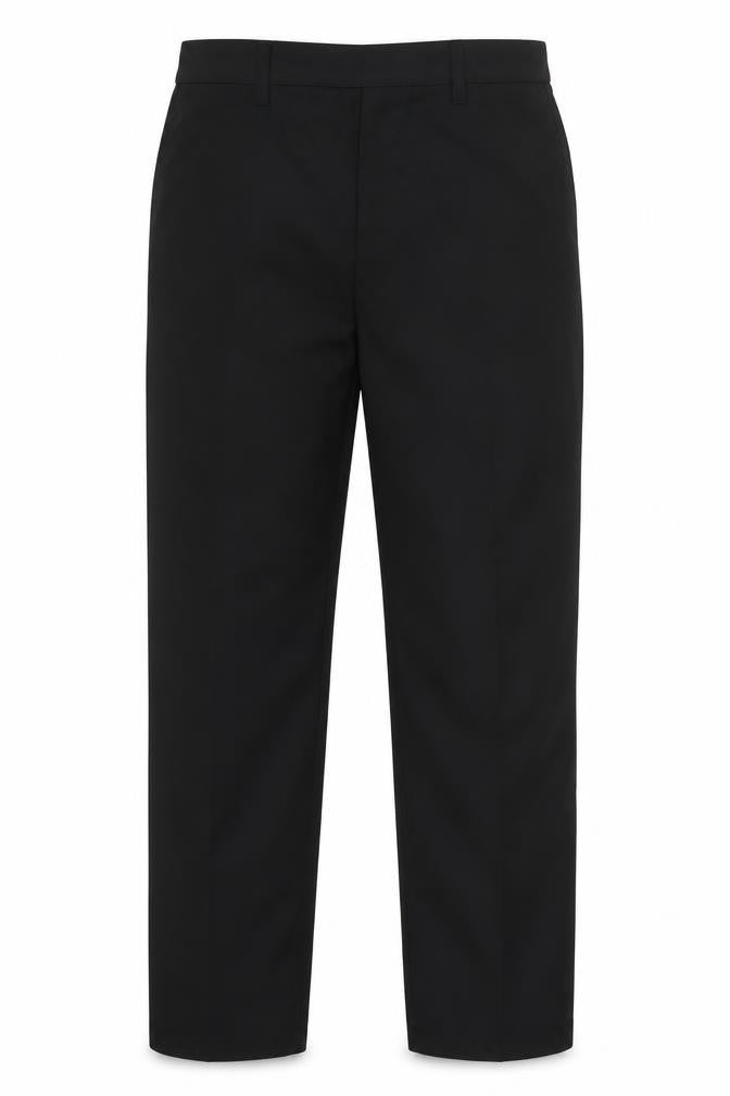 Studio Boys Black  Polyester Dress Pants Trousers Size 11-12 Years  Regular