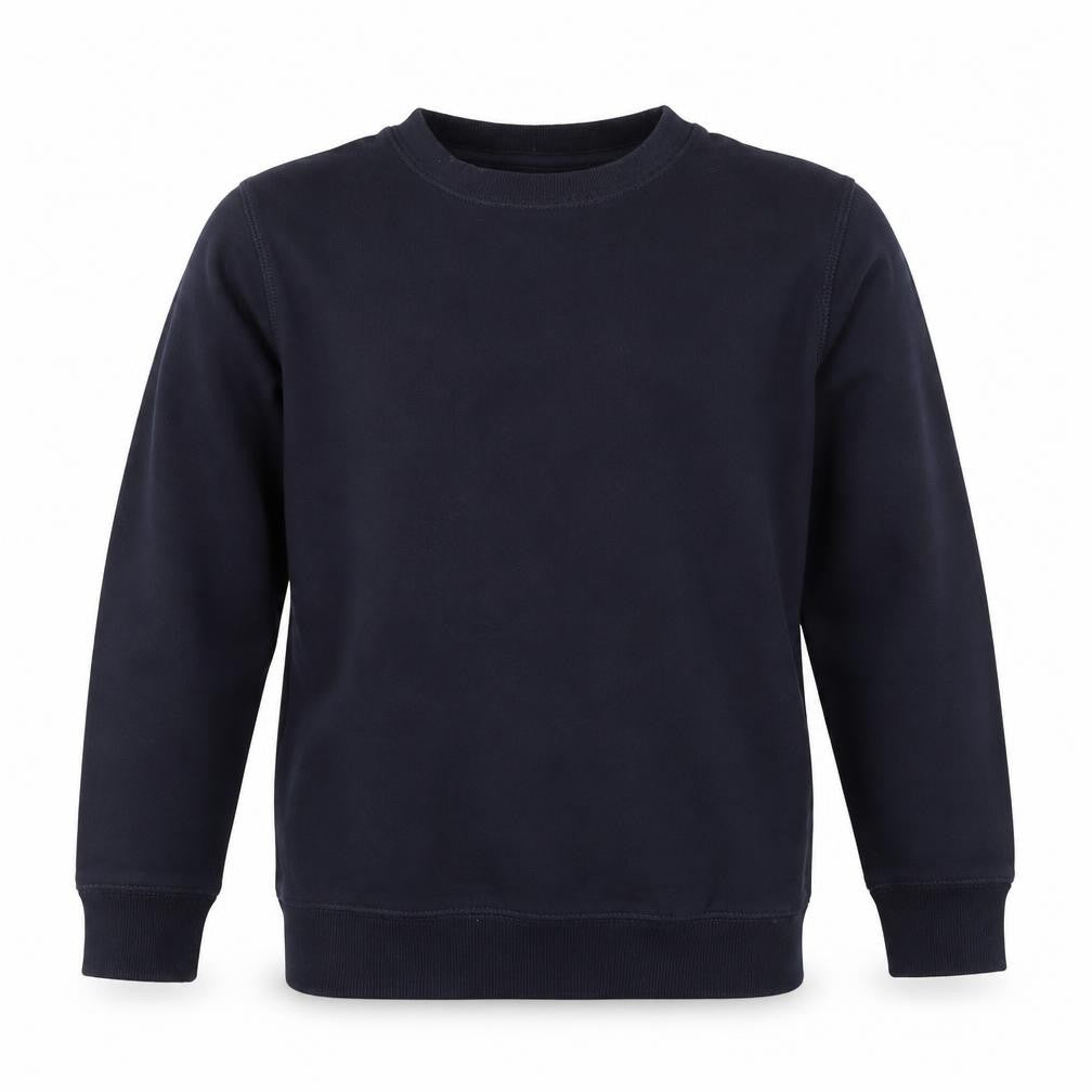 Front view of Lily & Dan boys’ blue polyester pullover sweatshirt, size 9-10, years pullover
