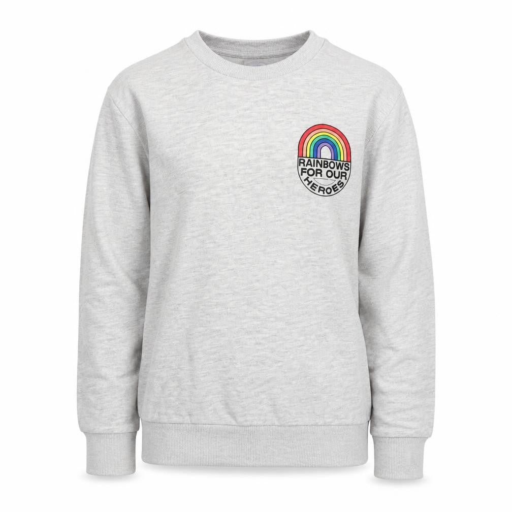 F&F Girls Grey  Cotton Pullover Sweatshirt Size 11-12 Years  Pullover