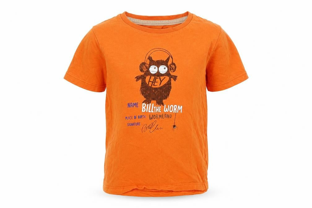 Cool Club Boys Orange  Cotton Pullover Polo Size 4 Years Crew Neck Pullover - Wormland