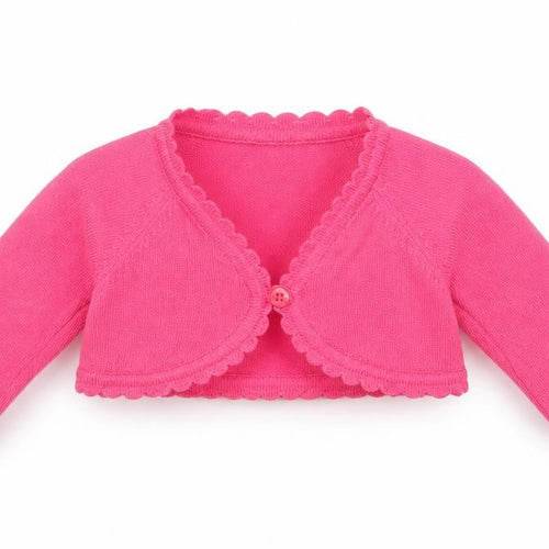 NEXT Baby Pink  Cotton Shrug Jumper Size 3-6 Months  Button