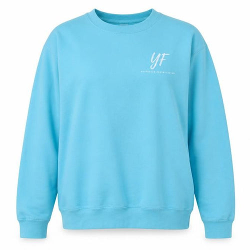 Awdis Womens Blue  Cotton Pullover Sweatshirt Size M  Pullover - whitehead presbyterian