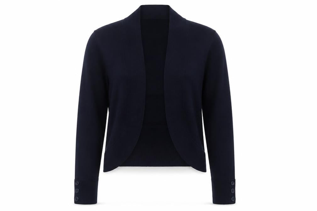 Wallis Womens Blue V-Neck  Acrylic Cardigan Jumper Size S
